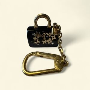 Louis Vuitton BLACK SPEEDY KEY CHAIN BAG CHARM W